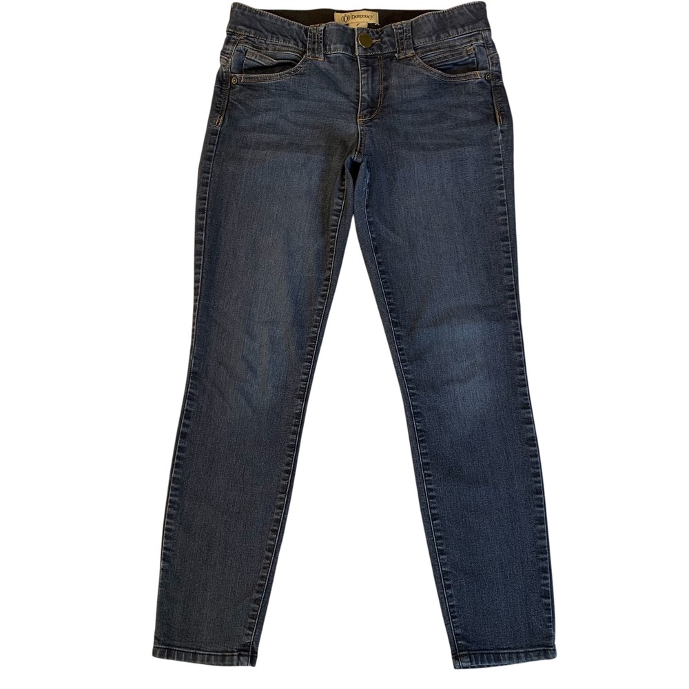 Democracy Ab Technology Jeans Women's Size 8 Blue Slim Straight 28" Inseam